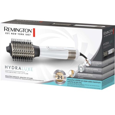 Remington - Varmluftsborste HYDRALUXE 1200W 3-värmelägen / 2-hastigheter AS8901 - A16054