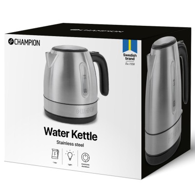 Champion - Vattenkokare 1,0L VK050 Rostfri - CHVK050