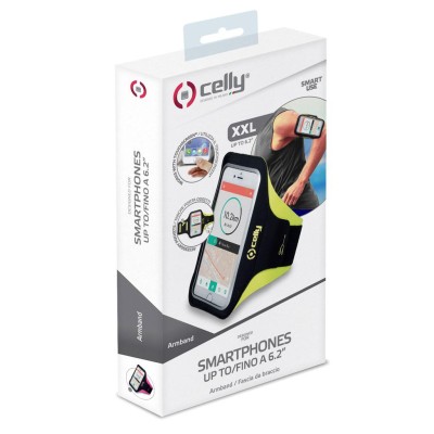 Celly - Sportarmband XXL max 6,2" Gul - ARMBANDXXLYL