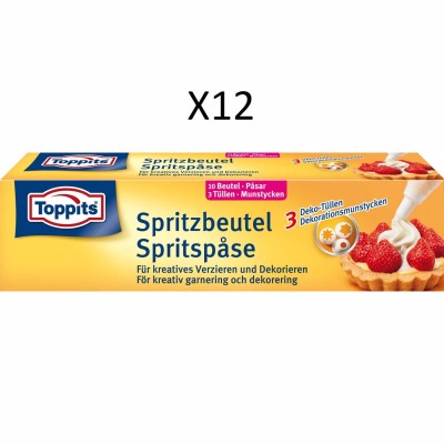 Toppits - Spritspåsar 10st   (Obs 12st DFP) - 90176