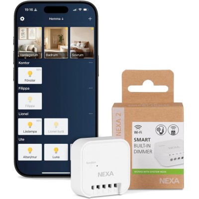 Nexa - WBD-01 Smart Inbyggnadsmottagare Dimmer 250W System Nexa 2 WiFi/433 - A14121