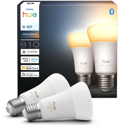 Philips Hue - White Ambiance E27 810lm 2-pack - A15457