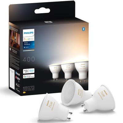 Philips Hue - White Ambiance GU10 400lm 3-pack - A13309