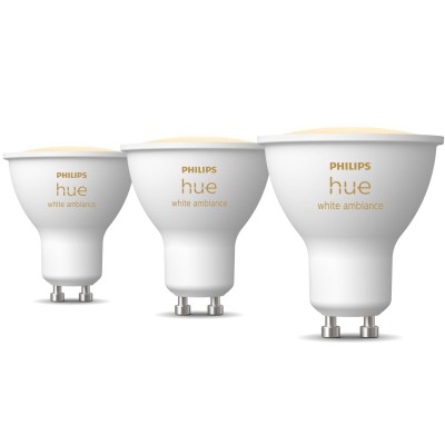 Philips Hue - White Ambiance GU10 400lm 3-pack - A13309