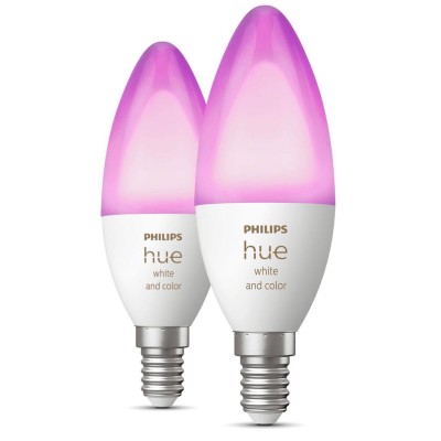 Philips Hue - White Color Ambiance E14 Kron 470 lm 2-pack - 929002294205
