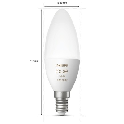 Philips Hue - White Color Ambiance E14 Kron 470 lm 2-pack - 929002294205