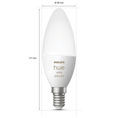 Philips Hue - White Color Ambiance E14 Kron 470 lm 2-pack - 929002294205
