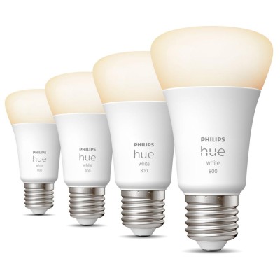 Philips Hue - White E27 A60 800lm 4-pack - 929001821625