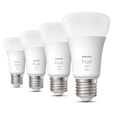 Philips Hue - White E27 A60 800lm 4-pack - 929001821625