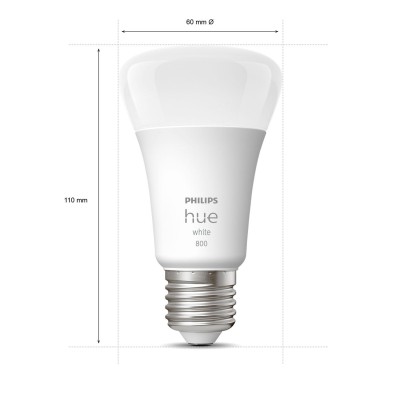 Philips Hue - White E27 A60 800lm 4-pack - 929001821625