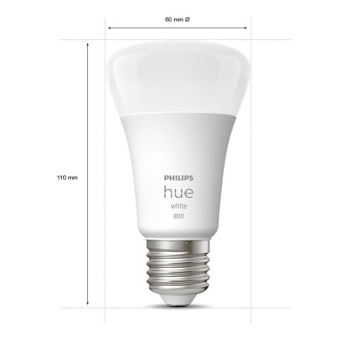 Philips Hue - White E27 A60 800lm 4-pack - 929001821625