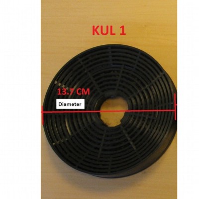 Kolfilter, monteras på motorn, Ø 132 mm, set á 2 st