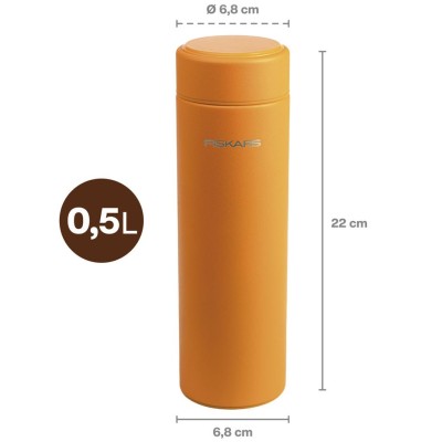 Fiskars - Termosflaska orange 0,5 liter On-the-go Bottle - A14832