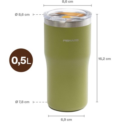 Fiskars - Termosmugg grön 0,5 liter On-the-go mug - A14838