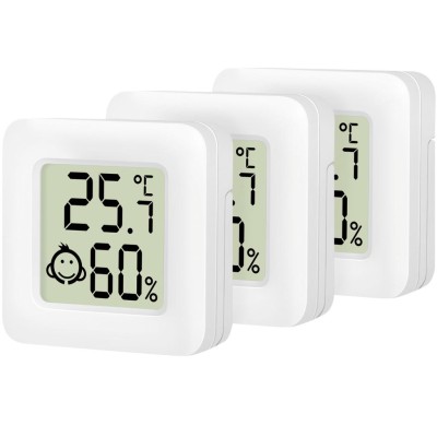 LogiLink - Digital Mini-termometer/hygrometer 3-pack - A11460