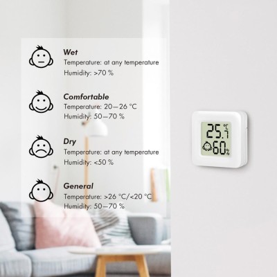 LogiLink - Digital Mini-termometer/hygrometer 3-pack - A11460
