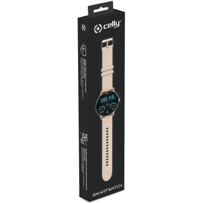 Celly - Trainerround2 Smartwatch med rund urtavla Rosa - A11170