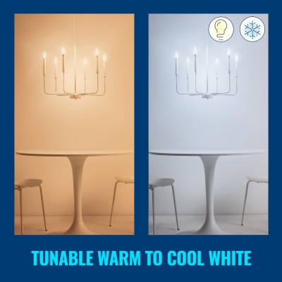 WiZ - WiFi Smart LED E14 Kron 40W 470lm Filament Varm-kallvit - A12506