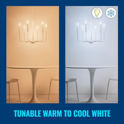 WiZ - WiFi Smart LED E14 Kron 40W 470lm Filament Varm-kallvit - A12506