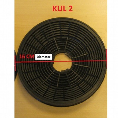 Kolfilter, monteras på motorn, Ø 159 mm, set á 2 st