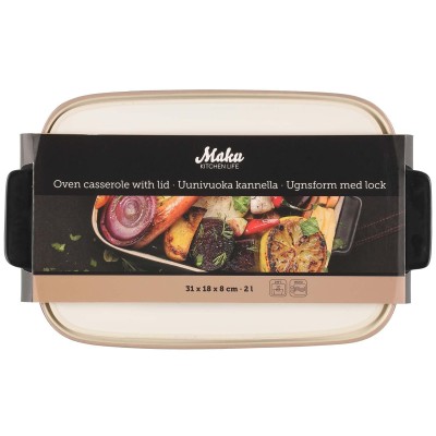 Maku - Ugnsform keramik med lock 2 L - A15349