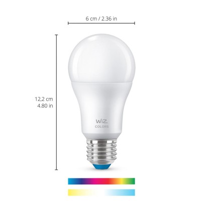 WiZ - WiFi Smart LED E27 60W Färg + Varm-kallvit 3-pack - A10790