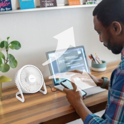 LogiLink - USB-fläkt Ø15,24 cm Vit - A11501