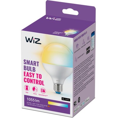 WiZ - WiFi Smart LED E27 G95 75W 1055lm Varm-kallvit - A13069