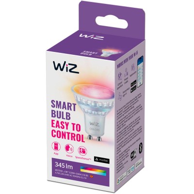 WiZ - WiFi Smart LED GU10 50W 345lm Färg + Varm-kallvit 1-pack - A13070