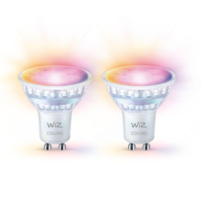 WiZ - WiFi Smart LED GU10 50W 345lm Färg + Varm-kallvit 2-pack - A13073