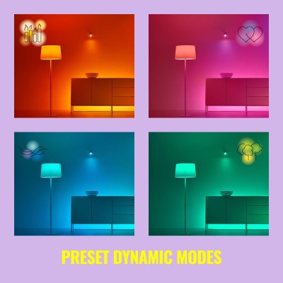 WiZ - WiFi Smart LED GU10 50W 345lm Färg + Varm-kallvit 3-pack - A13074