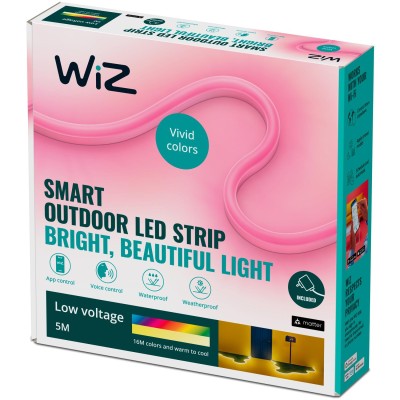 WiZ - WiFi Smart RGBW-Lightstrip Utomhus 5m - A11133