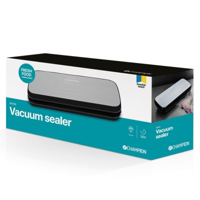 Champion - Vakuumförpackare Fresh 10L/min 110W VF210 Silver/Svart - CHVF210