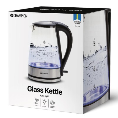 Champion - Vattenkokare 1,7L VK220 Glas - A11018