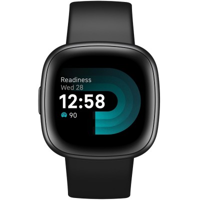 Fitbit - Versa 4, Black/Graphite - FB523BKBK