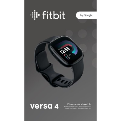 Fitbit - Versa 4, Black/Graphite - FB523BKBK