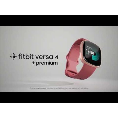 Fitbit - Versa 4, Pink Sand/Copper Rose - FB523RGRW