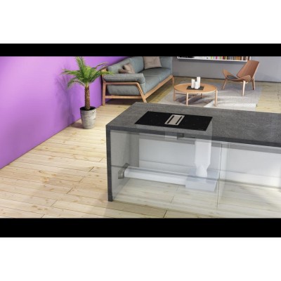 Kolfilter till bänkintegrerade modeller, monteras i sockel, tvättbart