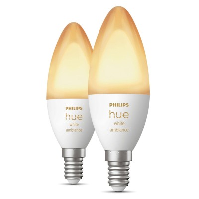 Philips Hue - White Ambiance E14 Kron 470 lm 2-pack - 929002294404