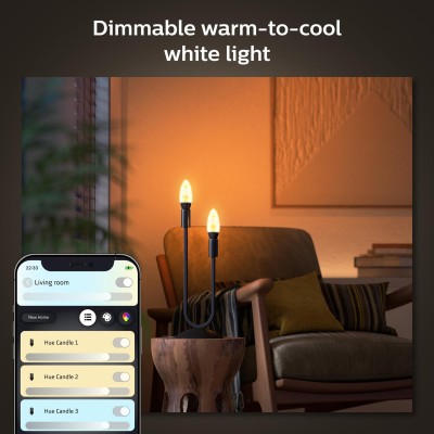 Philips Hue - White Ambiance Filament E14 Kron 350 lm 1-pack - A10979