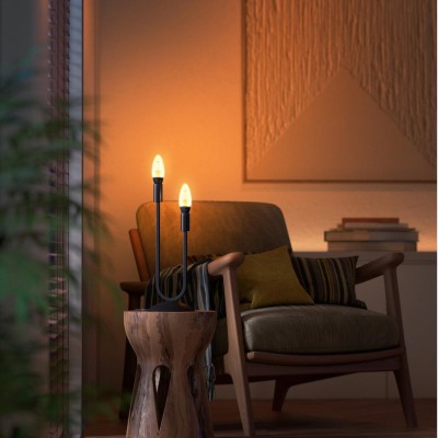Philips Hue - White Ambiance Filament E14 Kron 350 lm 2-pack - A10980