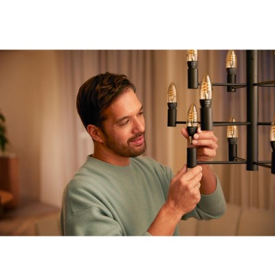 Philips Hue - White Ambiance Filament E14 Kron 350 lm 2-pack - A10980