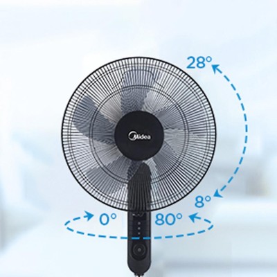 Golvfläkt 3 Hastigheter och Fjärrkontroll, Svart