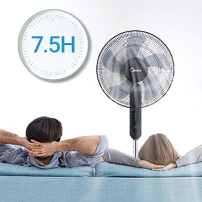 Golvfläkt 3 Hastigheter och Fjärrkontroll, Svart