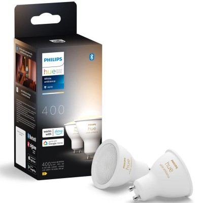 Philips Hue - White Ambiance GU10 400lm 2-pack - A13308