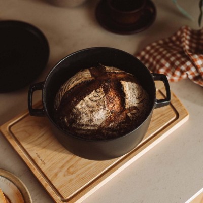 Gryta med lock Folken 4 L emaljerad