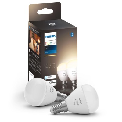 Philips Hue - White E14 P45 Klot 470 lm 2-pack - 929002440604