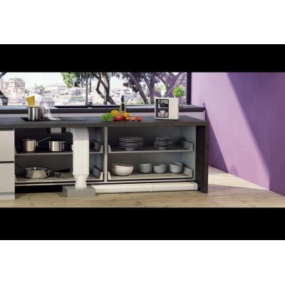 Kolfilter till bänkintegrerade modeller, monteras i sockel, tvättbart