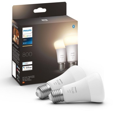 Philips Hue - White E27 A67 800lm 2-pack - 929001821623