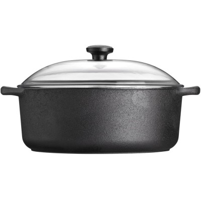 Skeppshult - Gryta rund 5,5 liter med glaslock - 0510